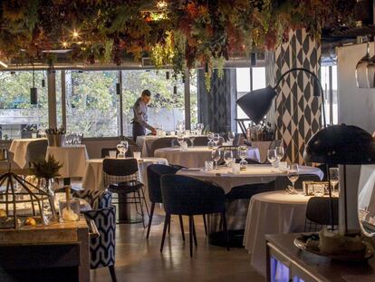 Sala del restaurante Efímero, en Madrid. 