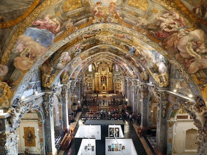 El interior de la iglesia de San Nicol&aacute;s, en pleno casco hist&oacute;rico de Valencia.