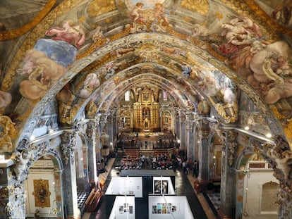 El interior de la iglesia de San Nicolás, en pleno casco histórico de Valencia.