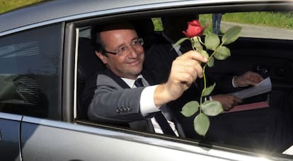 Fran&ccedil;ois Hollande, el viernes en Tulle, su ciudad natal.