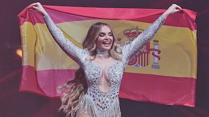 Melody durante la 69ºedición de Eurovisión.