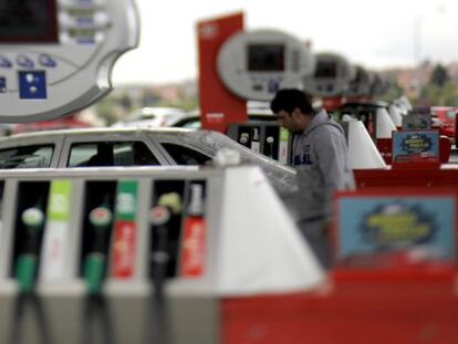 Gasolinera en Madrid.