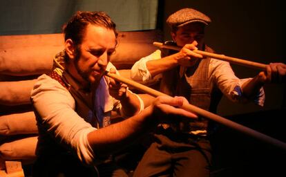 Una de las escenas de 'Big boy', de la compañía Guantuguán.