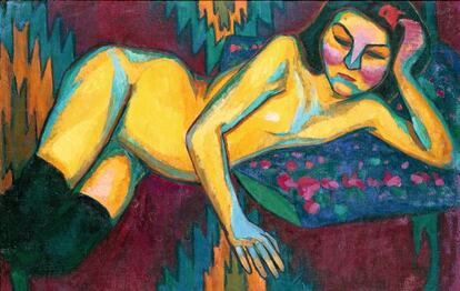 Desnudo pintado por la artista en 1908 que se conserva en el Museo de Bellas Artes de Nantes.