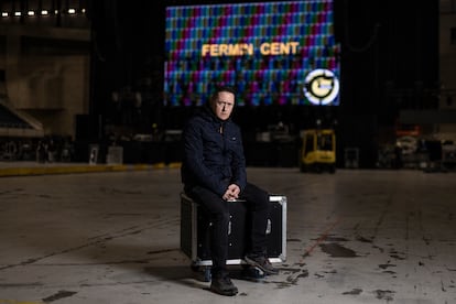 Fermin Muguruza, el 23 de enero antes de su concierto en el Palau Sant Jordi de Barcelona.