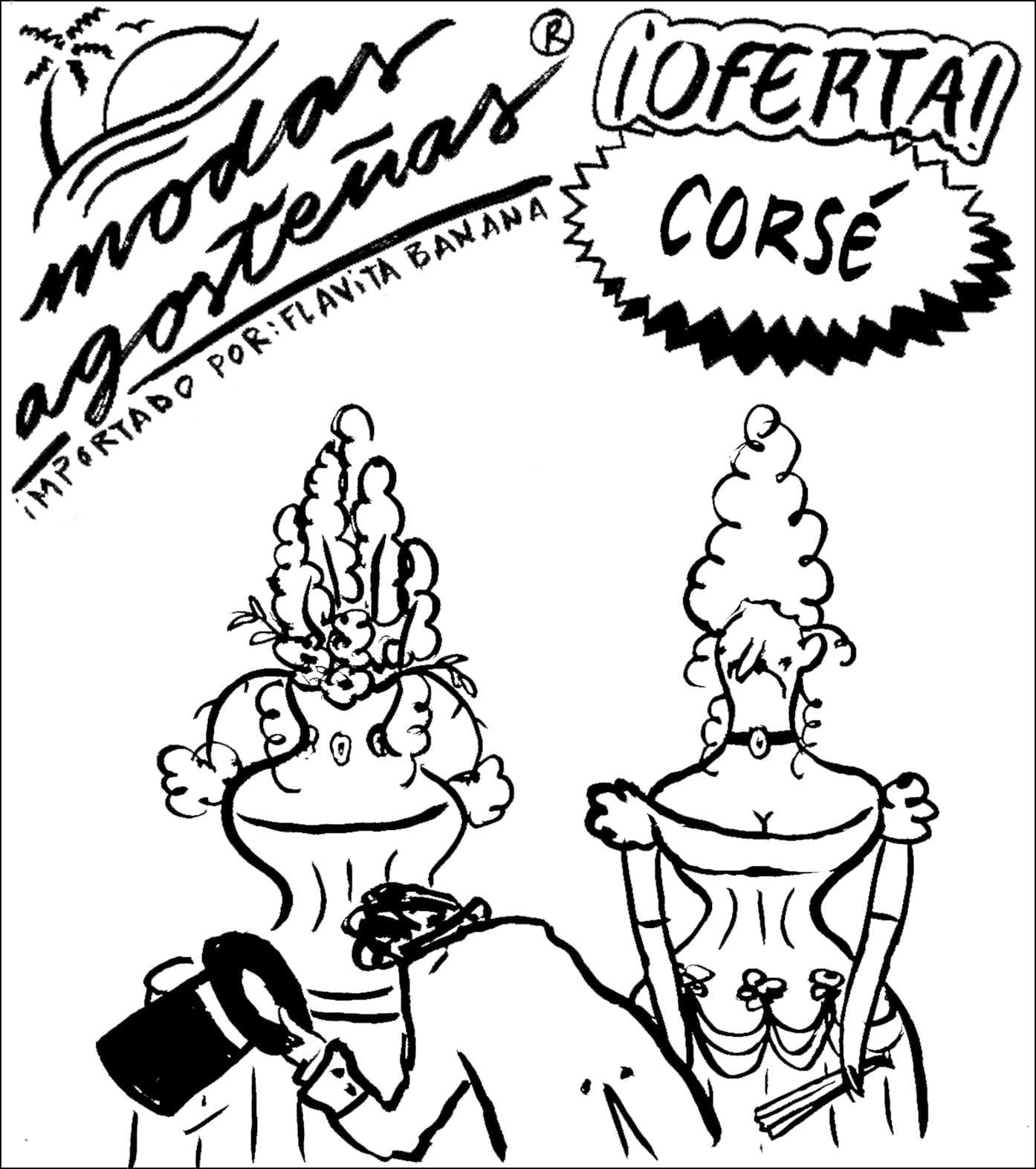 Moda agosteña de Flavita Banana: el corsé