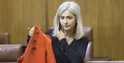 La diputada popular Patricia del Pozo, en el Parlamento de Andalucía.