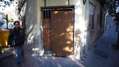 'Narcopiso' clausurado en Puente de Vallecas, en una imagen de archivo. 