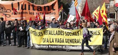 Manifestaci&oacute;n contra la reforma laboral en Castell&oacute;n.