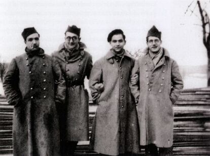 En la línea Maginot (1940): Vives (izquierda), Amat-Piniella, Planes y Cabrero Arnal.