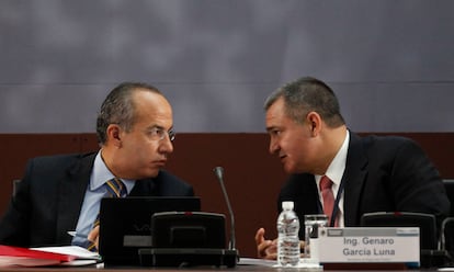 Felipe Calderón y Genaro García Luna