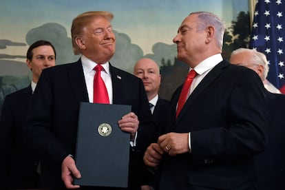 Trump y Netanyahu, en la Casa Blanca en marzo de 2019.