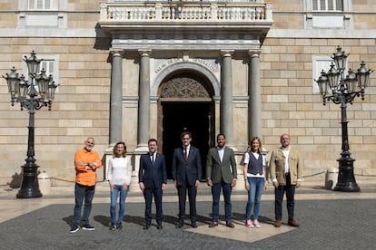 Candidatos a la presidencia de la Generalitat de los partidos con representación parlamentaria a falta de Carles Puigdemont.