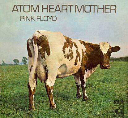 La emblemática portada 
del disco Atom Heart 
Mother, de Pink Floyd.