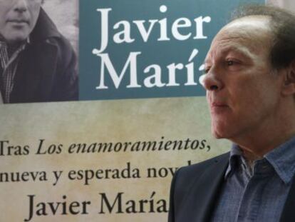 Javier Mar&iacute;as en la presentaci&oacute;n de su novela &#039;Asi empieza lo malo&#039;. 