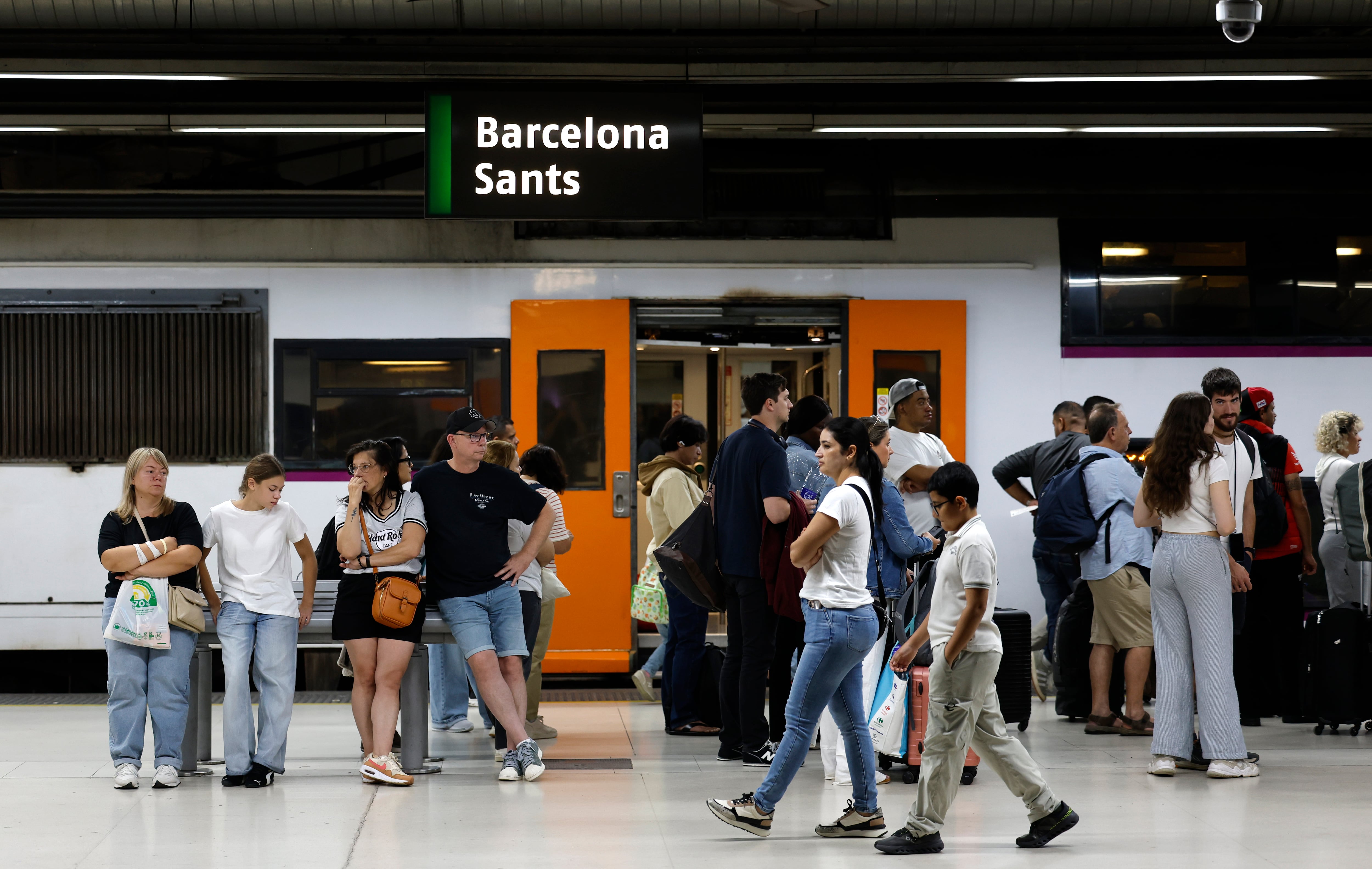 Caos en Rodalies por el plante de maquinistas tras el temporal