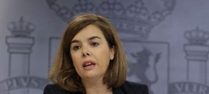 Soraya Sa&eacute;nz de Santamaria, vicepresidenta del Gobierno.