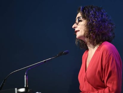 La ministra de Hacienda en funciones, María Jesús Montero. 