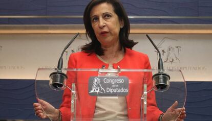 La portaveu parlamentària del PSOE, Margarita Robles.
