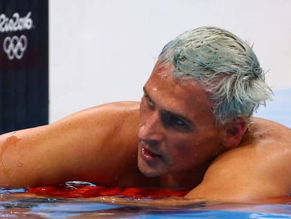 Ryan Lochte no Rio de Janeiro.