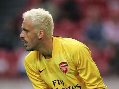 Almunia, en un partido frente al Lazio el pasado agosto.