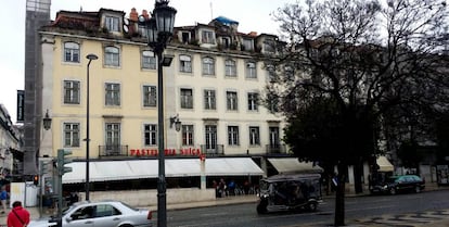 El edificio adquirido por la sociedad de Nadal, en la lisboeta plaza del Rossio.