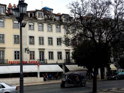 El edificio adquirido por la sociedad de Nadal, en la lisboeta plaza del Rossio.