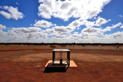 El detector empleado para captar la se&ntilde;al instalado en el Observatorio de Radioastronom&iacute;a Murchison del CSIRO en Australia Occidental.