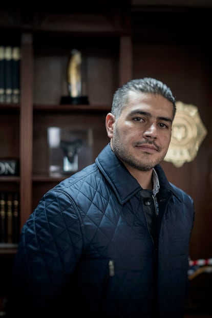 Omar García Harfuch, en su despacho de Ciudad de México, el 29 de julio de 2022.