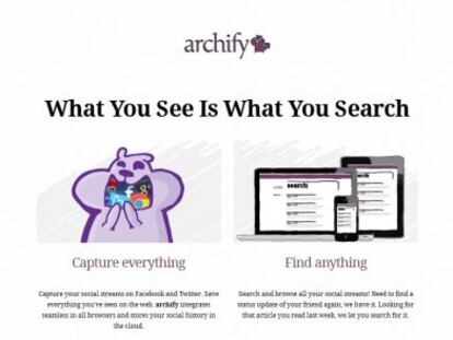 Archify, para no perder nada