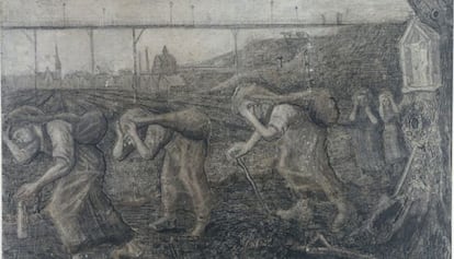 'Los porteadores de la carga' (1881), de Vincent van Gogh.