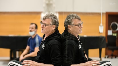 Nacho Duato, en enero, durante un ensayo de 'Morgen;' en la sede de la Compañía Nacional de Danza en Madrid.