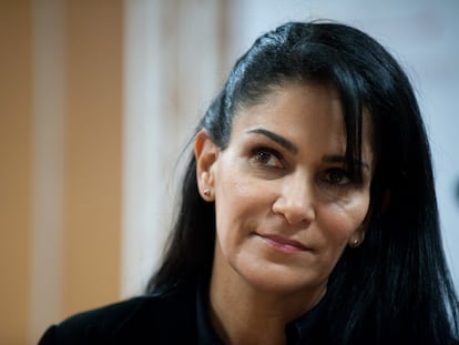 Lydia Cacho, en una conferencia de prensa en 2011.