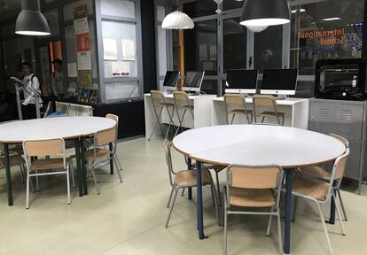 Espacio maker del colegio SEK-Ciudalcampo.