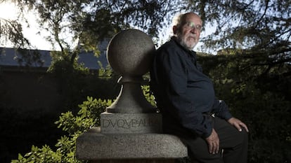 Michel Mayor, este martes en la Residencia de Estudiantes (Madrid), horas después de que le comunicaran la concesión del Nobel de Física.