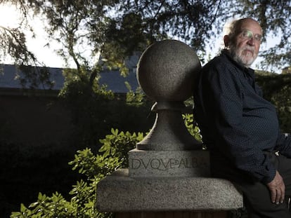 Michel Mayor na terça-feira na Residência de Estudantes (Madri), horas depois de saber que era um dos ganhadores do Nobel de Física.