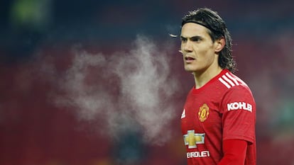 Edinson Cavani, jugador del Manchester United.