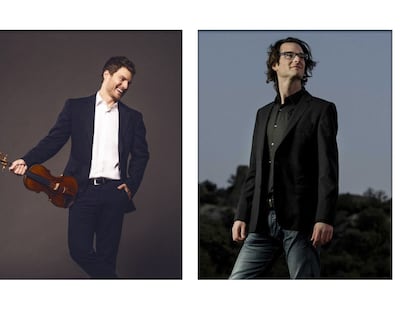 Miguel Colom y Víctor del Valle en el Ateneo de Madrid