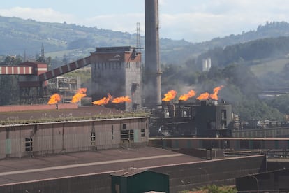 Vista de la zona del accidente en el que tres trabajadores de la empresa auxiliar Daorje resultaron heridos en una explosión en septiembre.