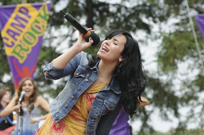 Demi Lovato in a scene from 'Camp Rock 2.'