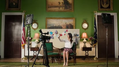 Bethany Mota en la presentación de la Casa Blanca.