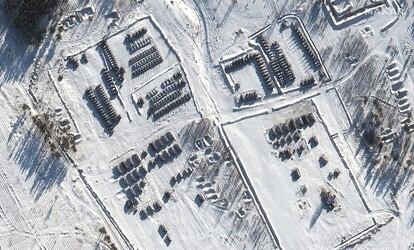Imagen tomada por satélite de las posiciones rusas en Voronezh, 
