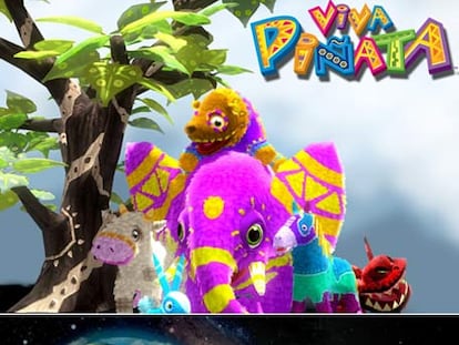 Arriba, el juego <i>Viva Piñata.</i> Abajo, <i>Spore.</i>