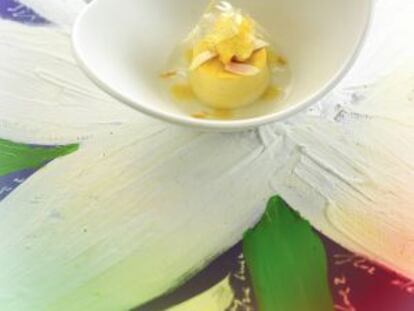 Crema de flor de azahar, postre de Jordi Roca.