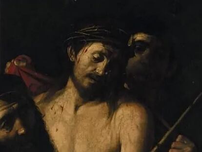 El 'Ecce homo' atribuido a Caravaggio y que fue retirado de la subasta de la Casa Ansorena de Madrid, el pasado 8 de abril.