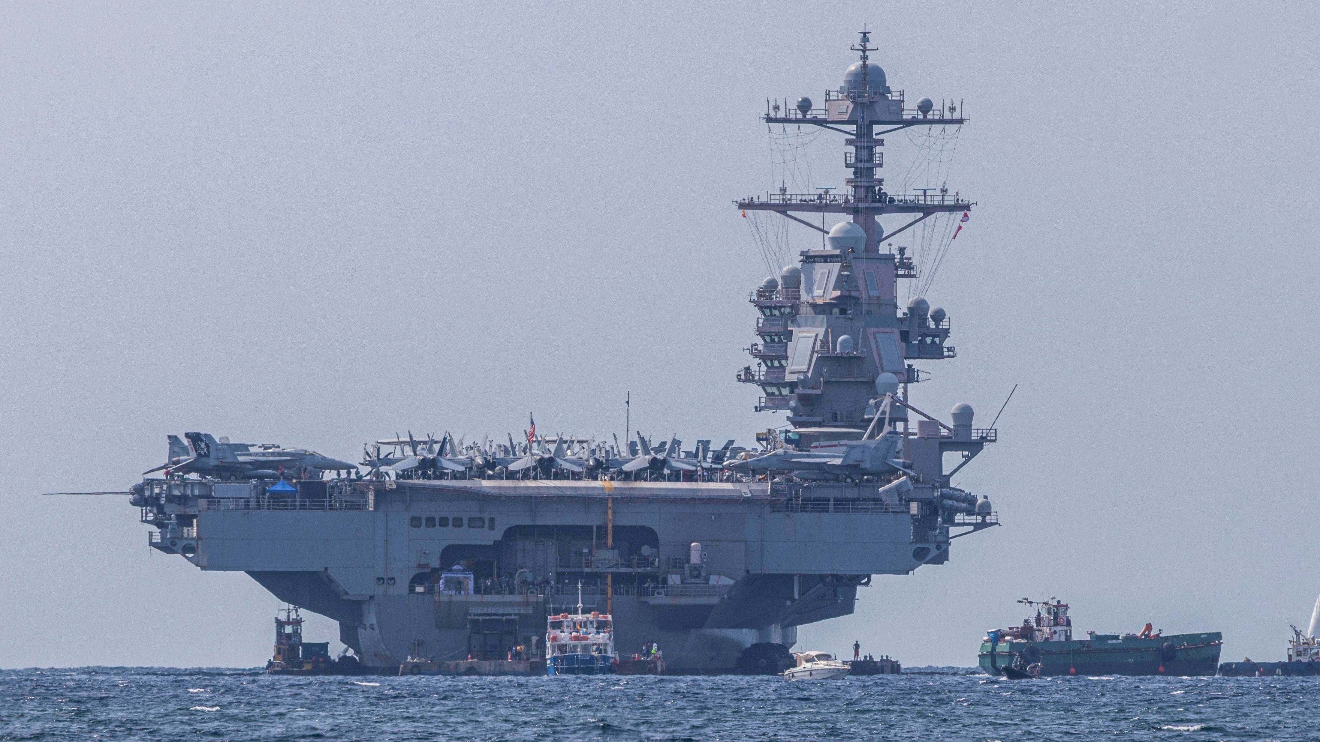 EE UU redobla la presión sobre Irán con el envío de su mayor portaaviones, el Gerald Ford