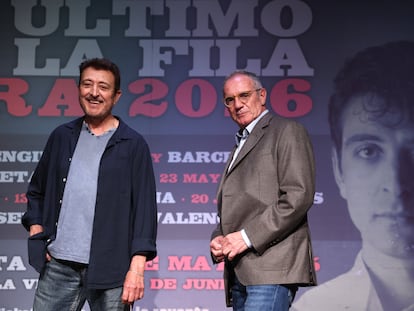 Manolo García y Quimi Portet, este martes en la presentación de la nueva gira de El Último de la Fila.