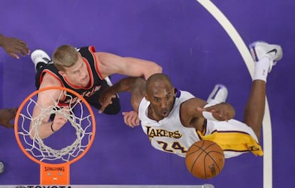 Kobe el pasado domingo frente a los Portland Trail Blazers.