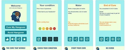Las apps que curan la resaca no hacen milagros, pero pueden ser de gran ayuda.