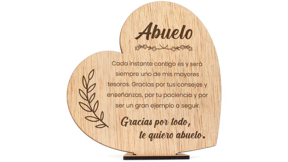 Tarjeta de madera.
